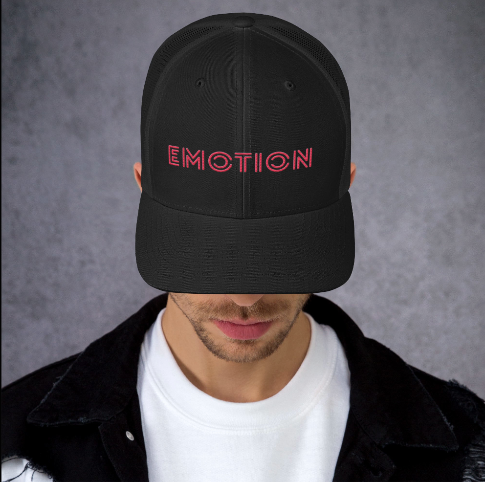 Black EMOTION Embroidered caps – Summer Streetwear for Driven Creators